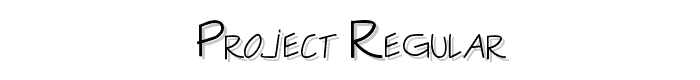 Project Regular font